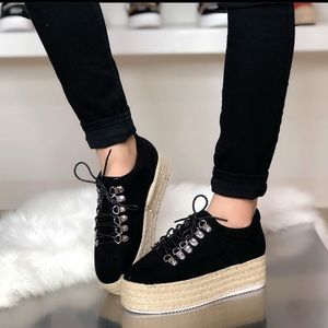 Espadrille platform sneakers